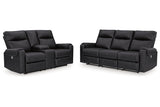 Axtellton Carbon Power Reclining Living Room Set