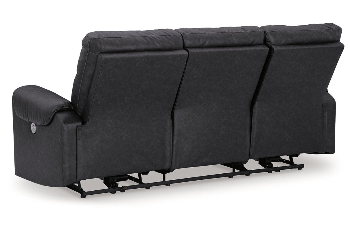 Axtellton Carbon Power Reclining Sofa, Loveseat and Recliner