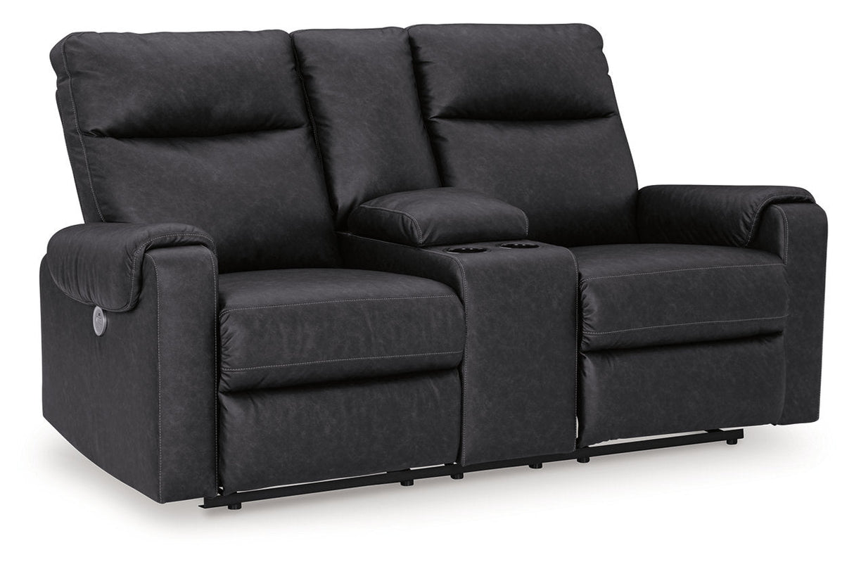 Axtellton Carbon Power Reclining Sofa, Loveseat and Recliner