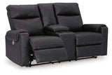 Axtellton Carbon Power Reclining Living Room Set