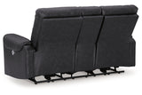 Axtellton Carbon Power Reclining Sofa, Loveseat and Recliner