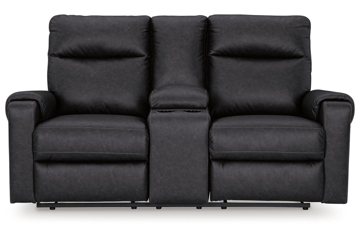 Axtellton Carbon Power Reclining Sofa, Loveseat and Recliner