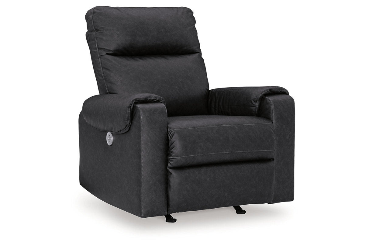 Axtellton Carbon Power Reclining Sofa, Loveseat and Recliner