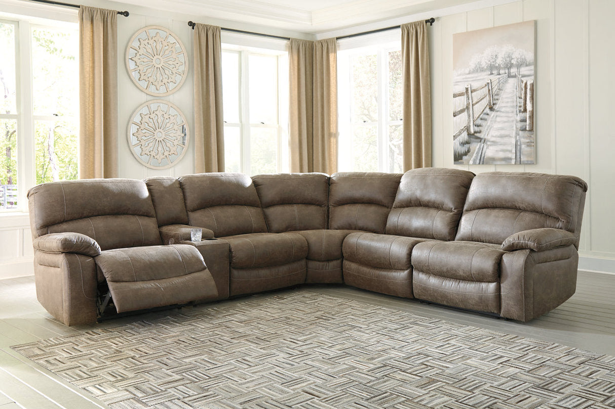 Segburg Driftwood 4-Piece Power Reclining Sectional