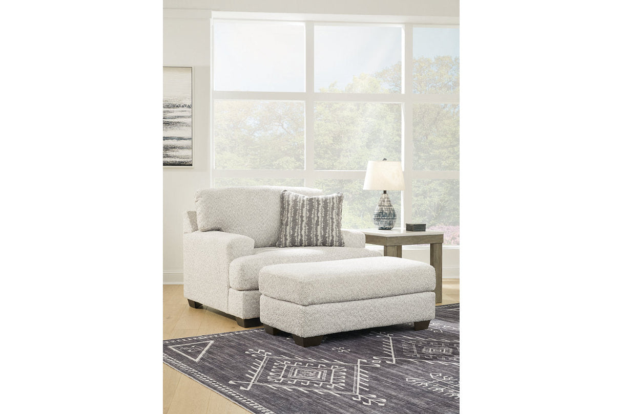 Brebryan Flannel Oversized Chair and Ottoman