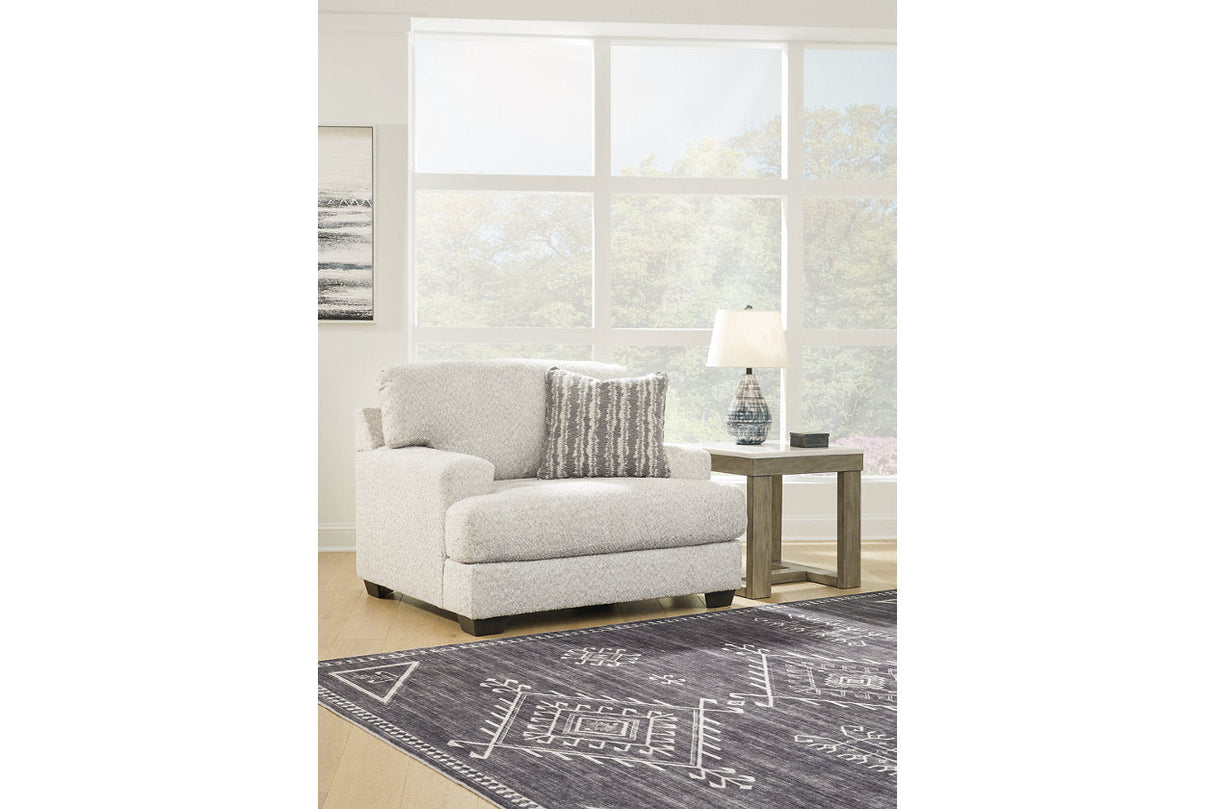 Brebryan Flannel Sofa, Loveseat, Oversized Chair and Ottoman