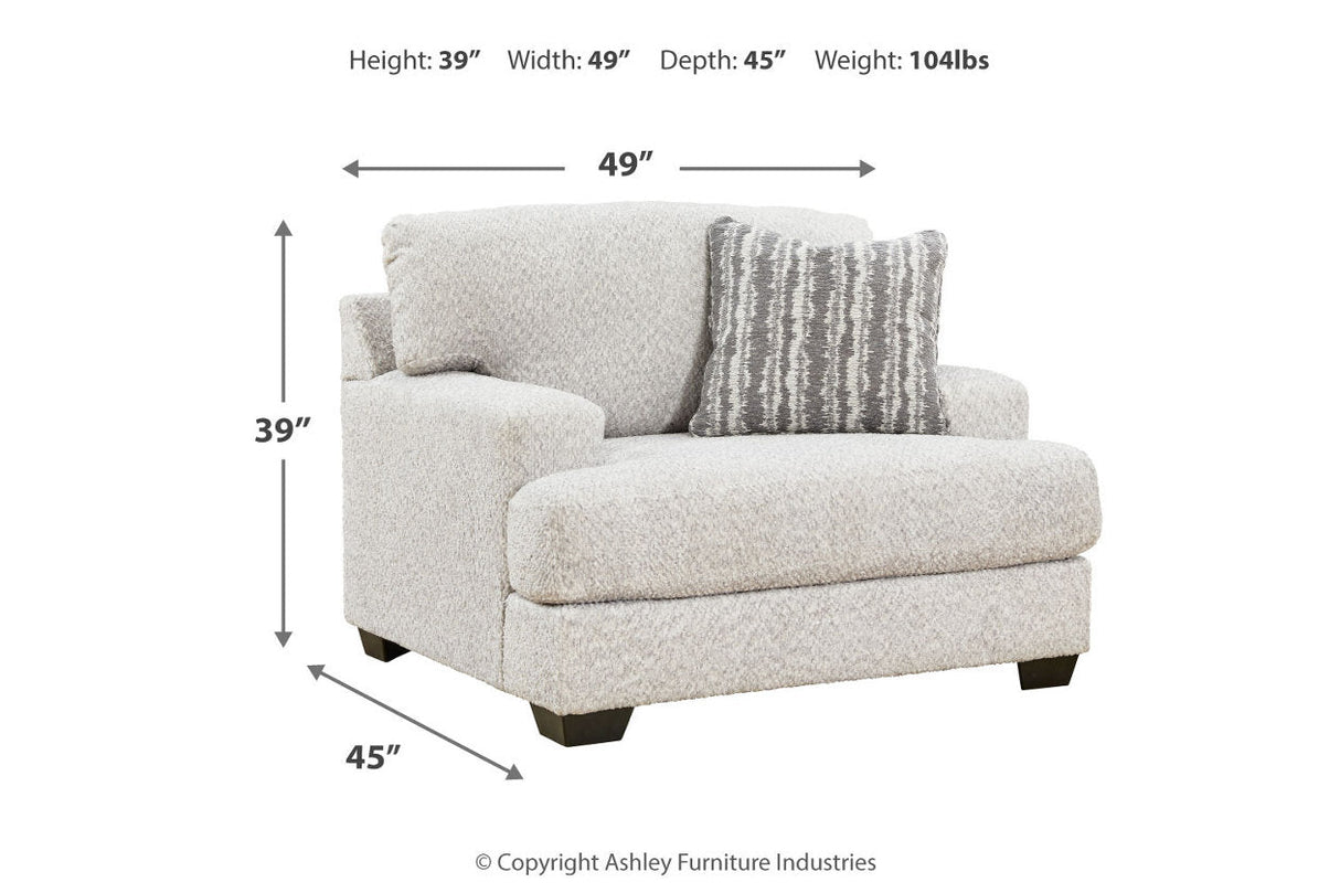 Brebryan Flannel Oversized Chair and Ottoman