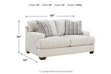 Brebryan Flannel Sofa, Loveseat, Oversized Chair and Ottoman