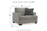 Deakin Ash Sofa, Loveseat, Oversized Chair and Ottoman