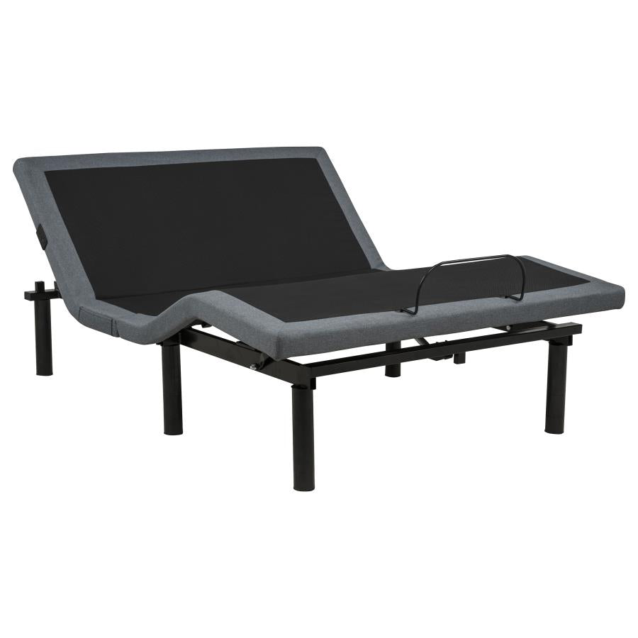 Weston Black/Grey Full Dual-Motor Massage Adjustable Bed Base by Coaster at Eve Furniture