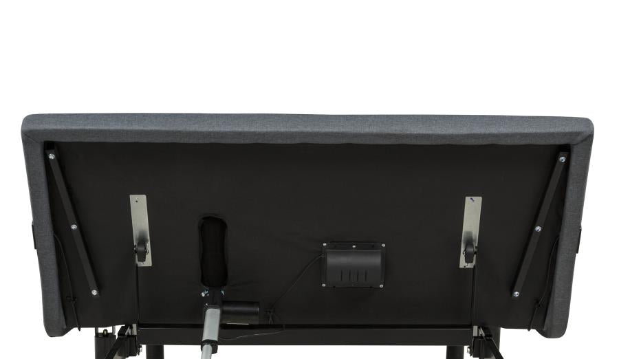 Weston Black/Grey Full Dual-Motor Massage Adjustable Bed Base by Coaster at Eve Furniture