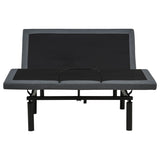 Weston Black/Grey Queen Dual-Motor Massage Adjustable Bed Base by Coaster at Eve Furniture