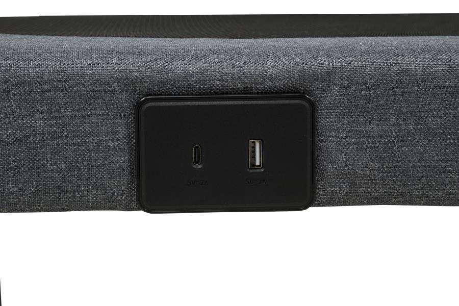 Weston Black/Grey Queen Dual-Motor Massage Adjustable Bed Base by Coaster at Eve Furniture
