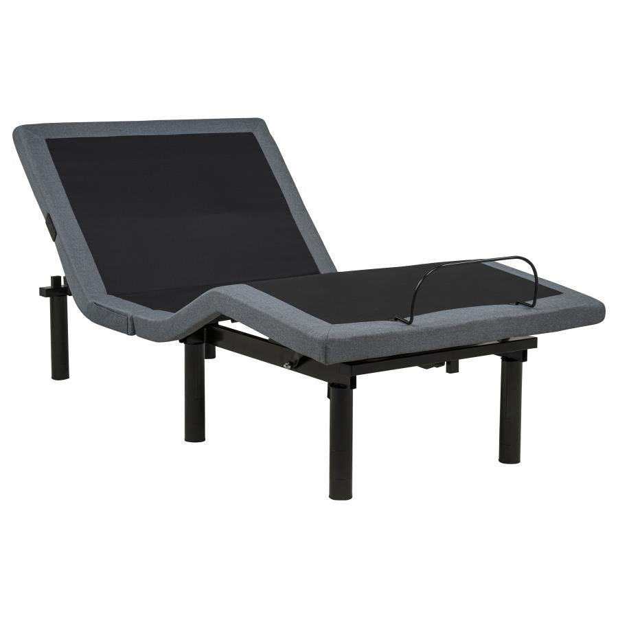 Weston Black/Grey Twin XL Dual-Motor Massage Adjustable Bed Base by Coaster at Eve Furniture