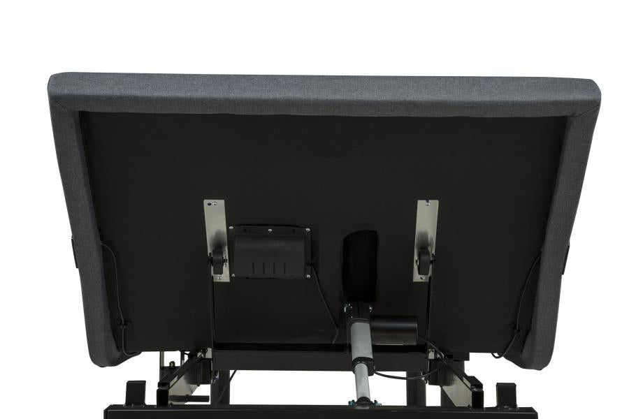 Weston Black/Grey Twin XL Dual-Motor Massage Adjustable Bed Base by Coaster at Eve Furniture