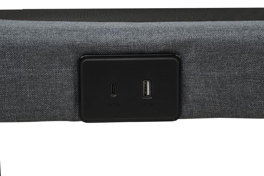 Weston Black/Grey Twin Dual-Motor Massage Adjustable Bed Base by Coaster at Eve Furniture