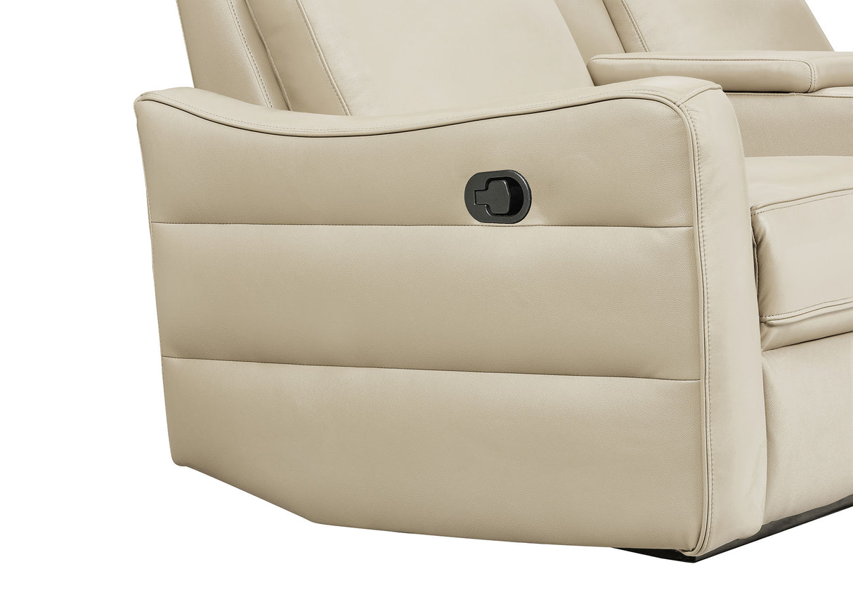 3517 Cream Chair w/ manual recliners by ESF Furniture at Eve Furniture