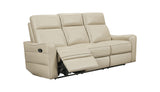 3517 Cream Sofa w/ manual recliners by ESF Furniture at Eve Furniture