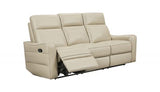 3517 Cream Sofa w/ manual recliners by ESF Furniture at Eve Furniture
