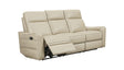 3517 Cream Sofa w/ manual recliners by ESF Furniture at Eve Furniture
