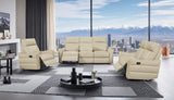 3517 Cream w/ manual recliners Group by ESF Furniture at Eve Furniture