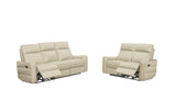 3517 Cream w/ manual recliners Group by ESF Furniture at Eve Furniture