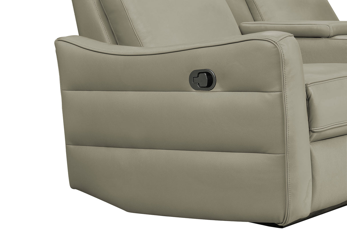 3517 Grey Sofa w/ manual recliners by ESF Furniture at Eve Furniture