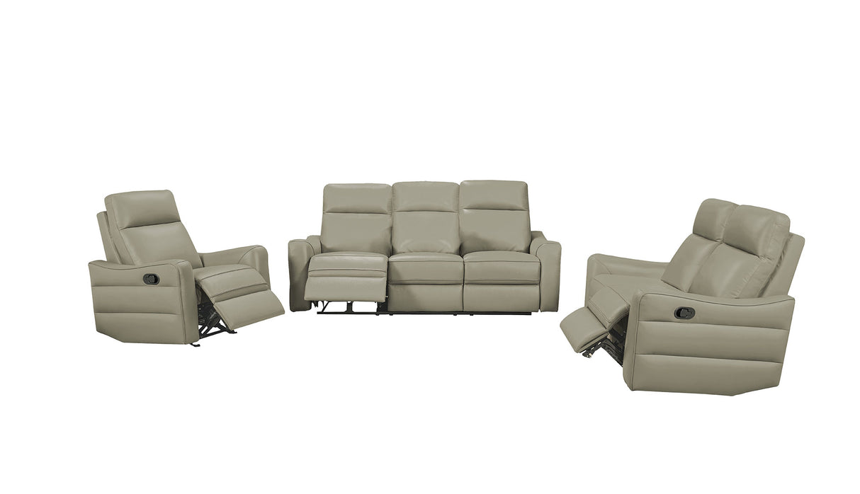 3517 Grey Sofa w/ manual recliners by ESF Furniture at Eve Furniture