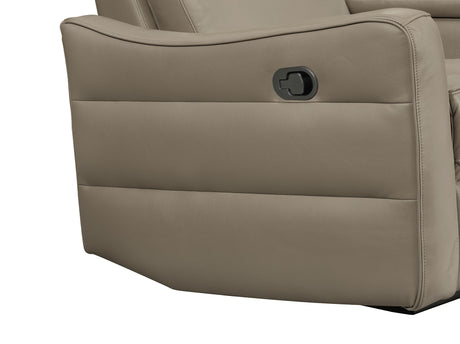 3517 Taupe Chair w/ manual recliner by ESF Furniture at Eve Furniture