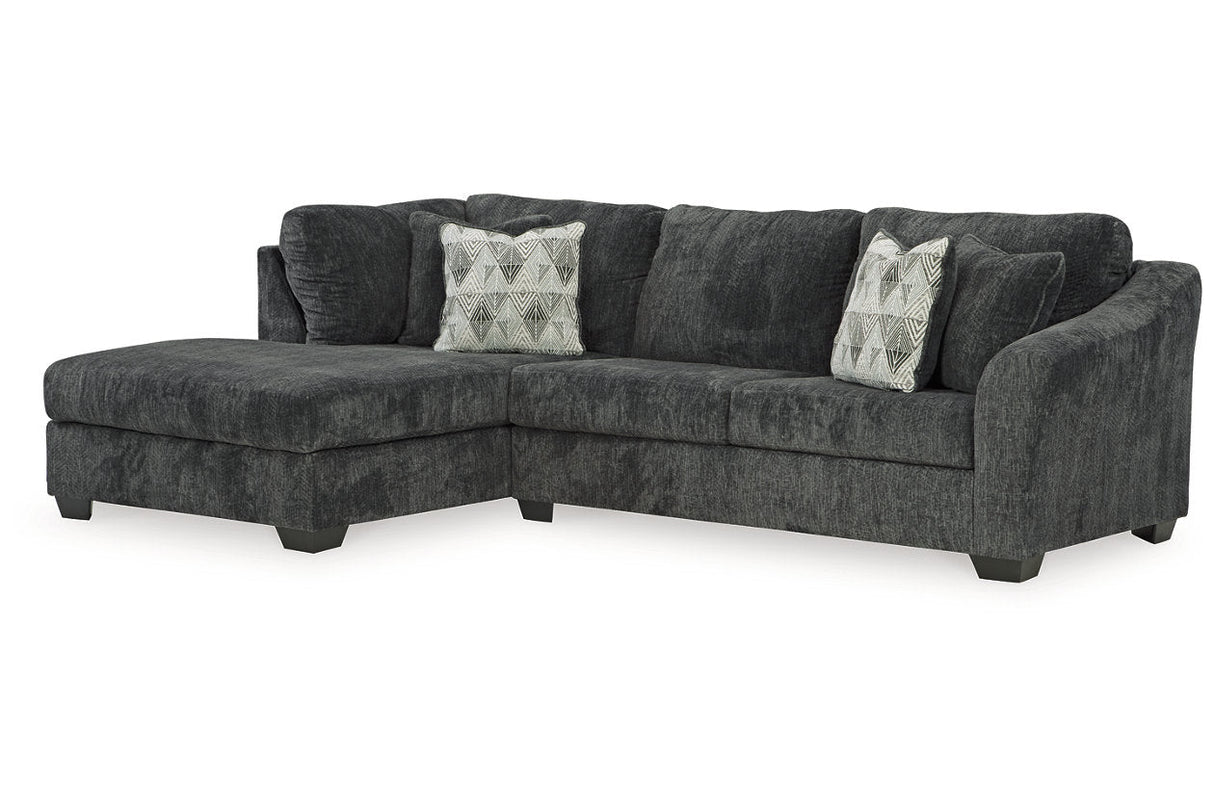 Biddeford Shadow 2-Piece Sleeper Sectional with Chaise