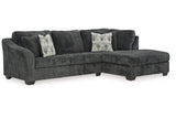 Biddeford Shadow 2-Piece RAF Chaise Sleeper Sectional