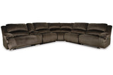 Clonmel Chocolate 6-Piece Reclining Sectional