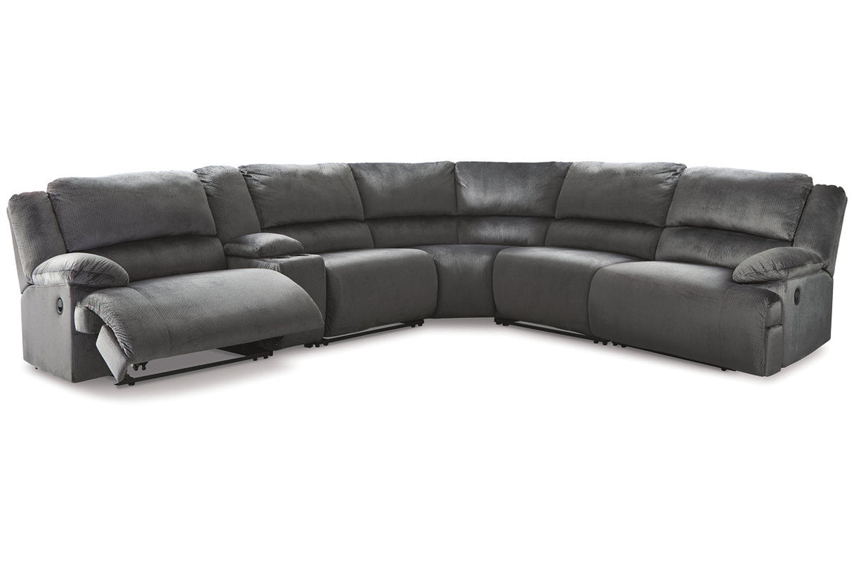 Clonmel Charcoal 6-Piece Reclining Sectional