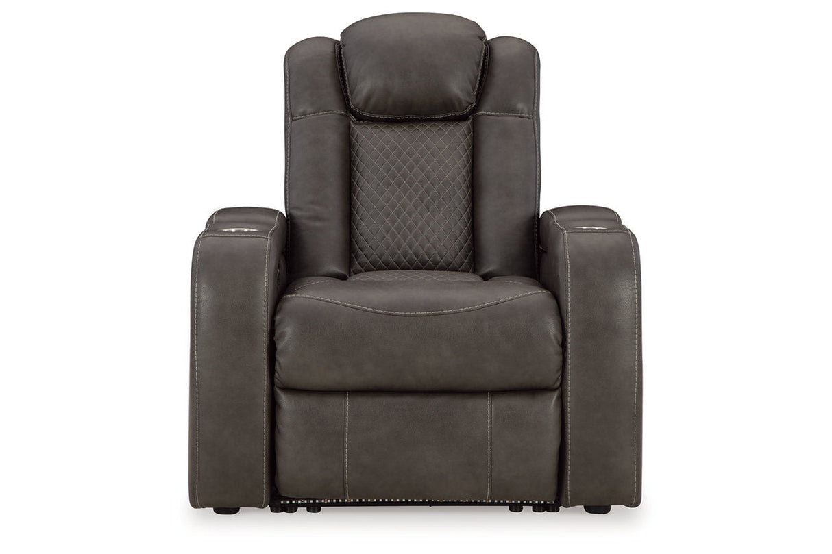 Fyne-Dyme Shadow Power Reclining Sofa, Loveseat and Recliner