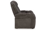 Fyne-Dyme Shadow Power Reclining Sofa, Loveseat and Recliner