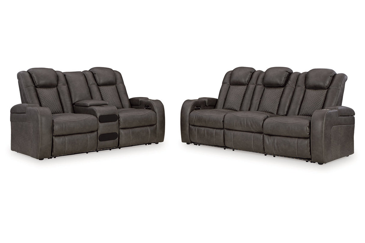 Fyne-Dyme Shadow Power Reclining Living Room Set