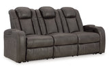 Fyne-Dyme Shadow Power Reclining Sofa, Loveseat and Recliner