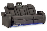 Fyne-Dyme Shadow Power Reclining Sofa, Loveseat and Recliner