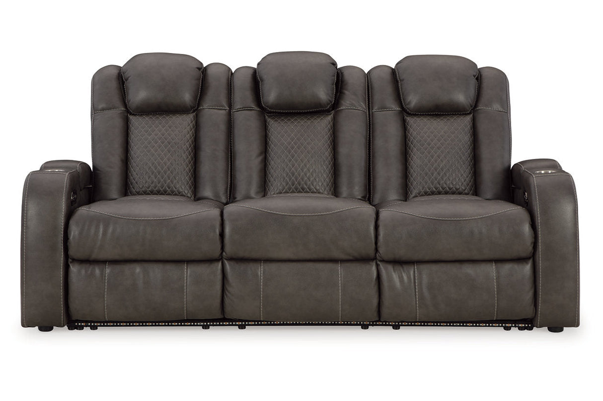 Fyne-Dyme Shadow Power Reclining Sofa, Loveseat and Recliner