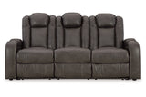 Fyne-Dyme Shadow Power Reclining Sofa, Loveseat and Recliner