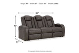 Fyne-Dyme Shadow Power Reclining Sofa, Loveseat and Recliner