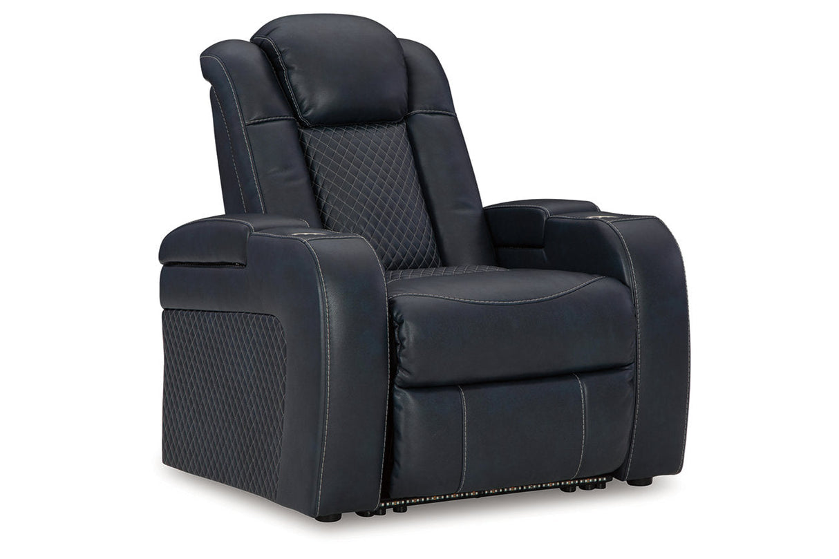 Fyne-Dyme Sapphire Power Reclining Sofa, Loveseat and Recliner