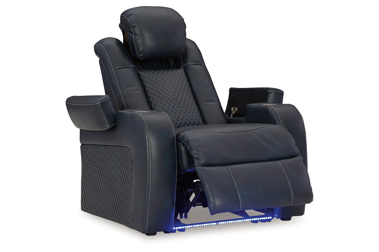 Fyne-Dyme Sapphire Power Reclining Sofa, Loveseat and Recliner