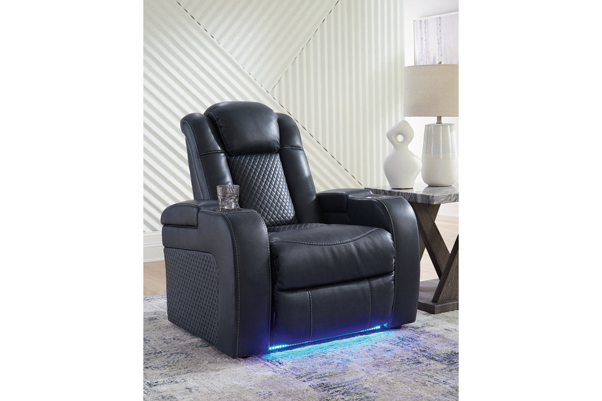 Fyne-Dyme Sapphire Power Reclining Sofa, Loveseat and Recliner