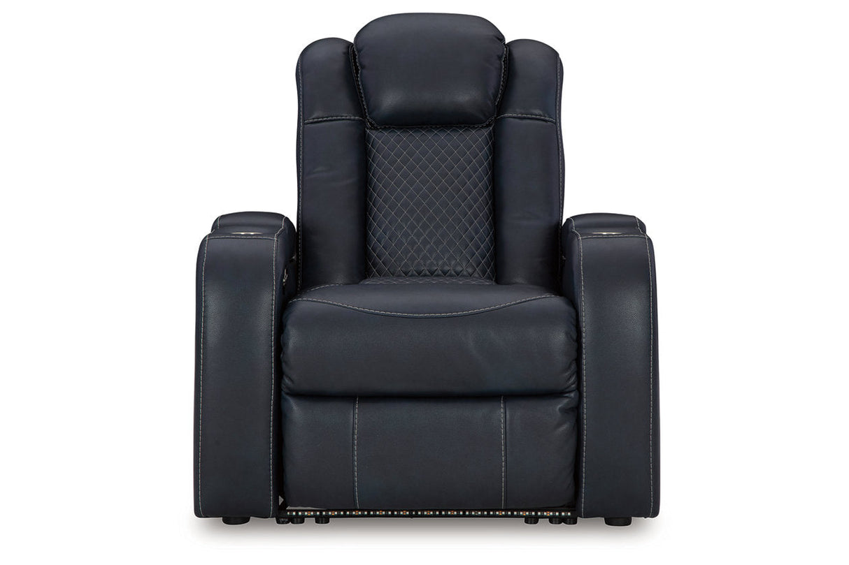 Fyne-Dyme Sapphire Power Reclining Sofa, Loveseat and Recliner