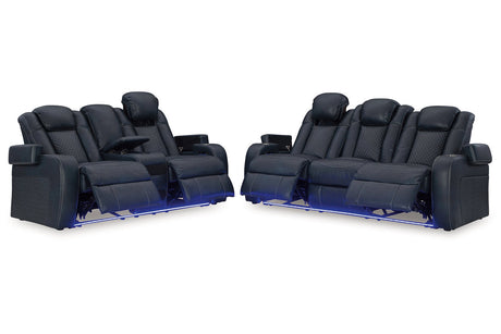 Fyne-Dyme Sapphire Power Reclining Living Room Set