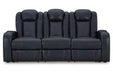 Fyne-Dyme Sapphire Power Reclining Sofa, Loveseat and Recliner