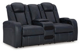 Fyne-Dyme Sapphire Power Reclining Sofa, Loveseat and Recliner