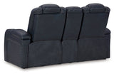 Fyne-Dyme Sapphire Power Reclining Sofa, Loveseat and Recliner