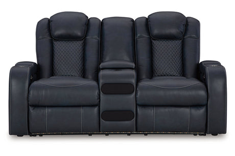 Fyne-Dyme Sapphire Power Reclining Sofa, Loveseat and Recliner